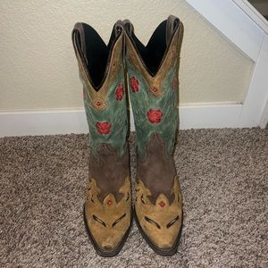 DanPost Vintage Bluebird Western Cowgirl Boots
